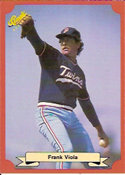 1988 Classic Red Baseball Cards        183     Frank Viola